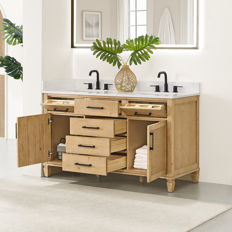 Ensemble de meuble-lavabo double 60 po Salome