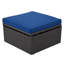Lit de jour d'extérieur rectangulaire pour patio avec auvent rétractable, siège modulaire en osier avec coussins lavables, cour arrière, porche-725537228