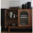 Simple solid wood pantry cabinet sideboard