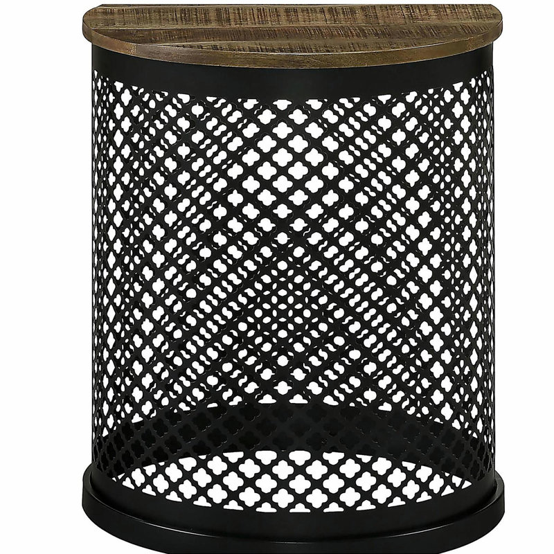 Table d'appoint naturelle et noire