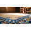 Classic Yellow Gold Color Antique Early 19th Century Chinese Ningxia Rug
