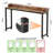 Dakera 70.8'' W Overbed Table with Wheels, Rolling Bed Desk, Writing Desk for Queen/Full Size Bed, MDF Panel + Metal Legs-841456727
