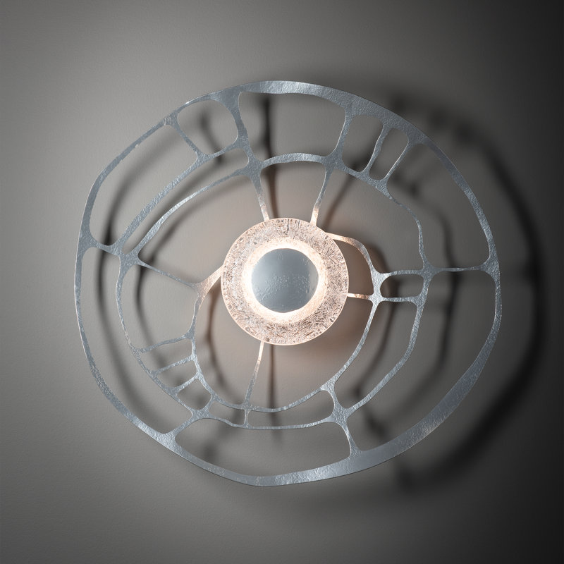 Muse Wall Sconce/Semi-Flush, Sterling