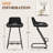 Upholstered Counter Stool With Metal Frame-81851024-82127070