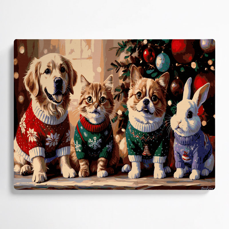 Art de Noël en métal noir avec chandails de Noël, H 144 po x l 216 po x P 0,05 po