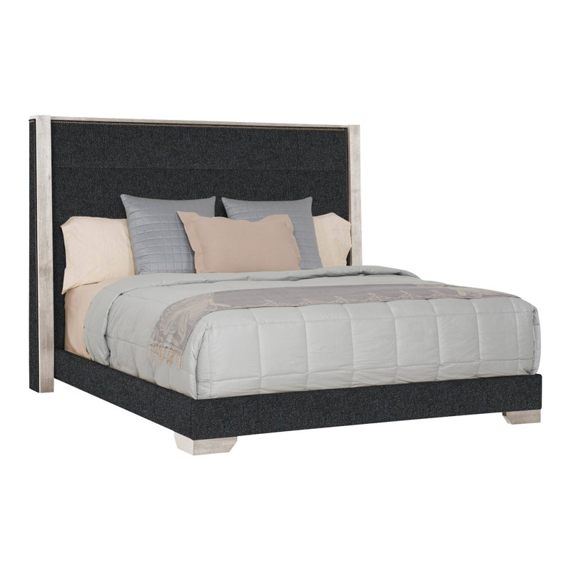 Thom Filicia Home Century Club King Bed, Ian Lagoon, Casa Blanca, Yes