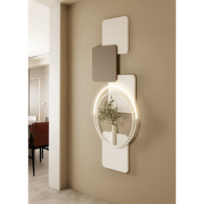 Décoration murale crème en métal à DEL crème - Entrée et chambre à coucher