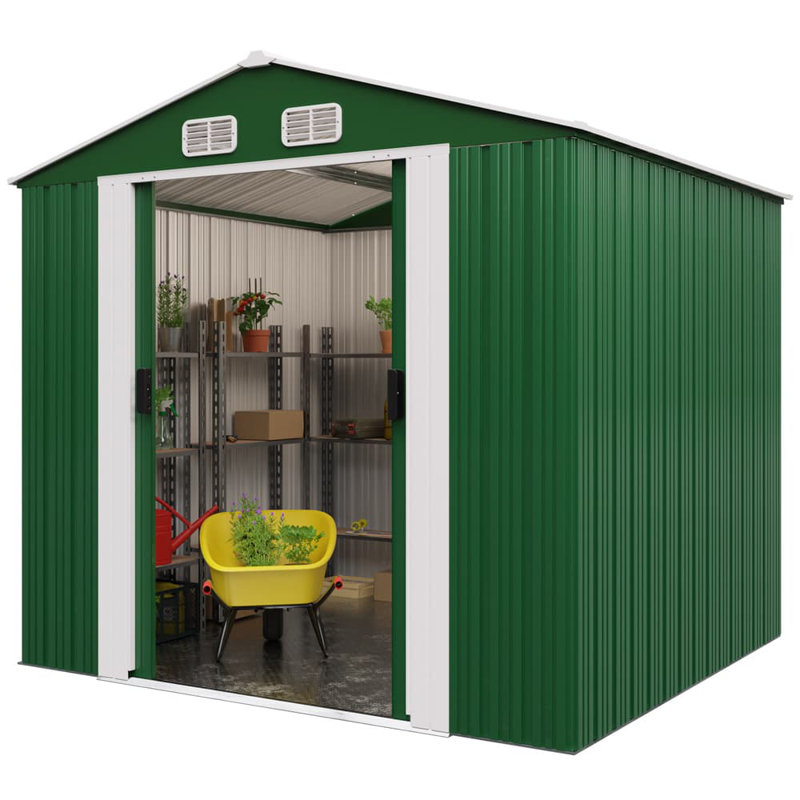 Ansa Metal Steep Slope Storage Shed