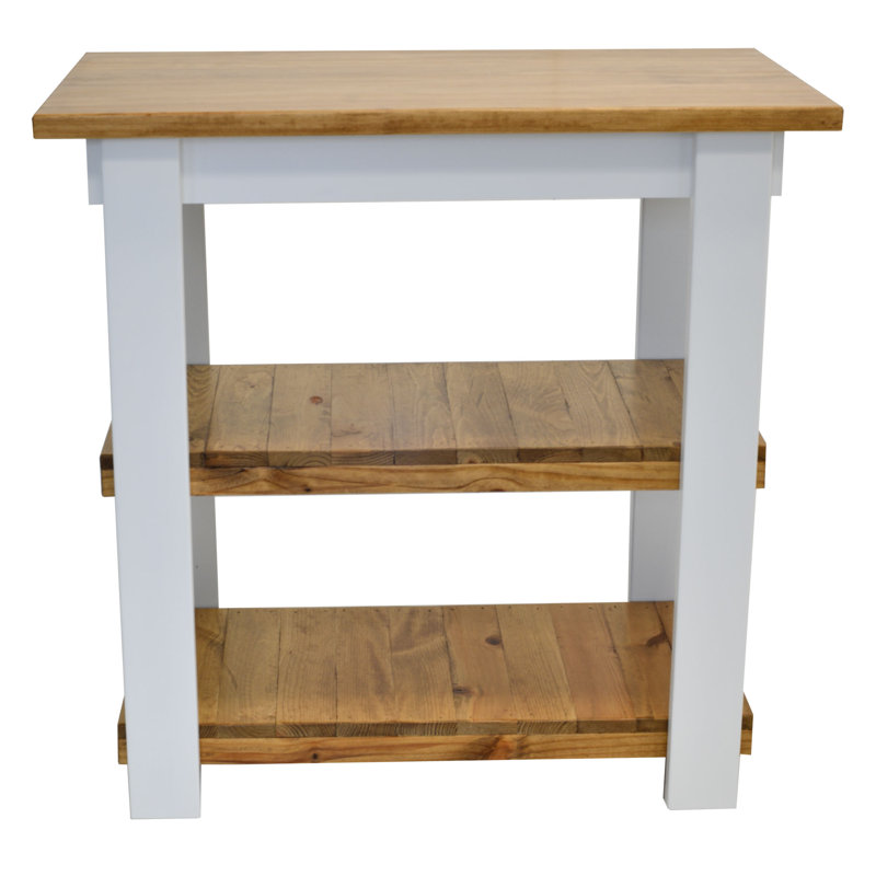 Mccardle Solid Wood Kitchen Island, Special Walnut