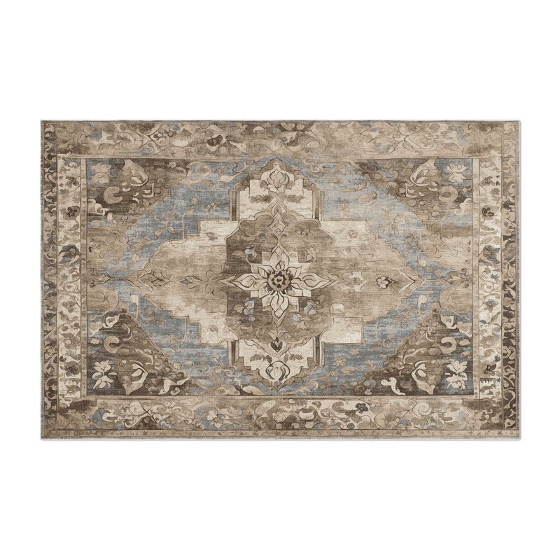 Elegant Mosaic Indoor And Outdoor Area Rug, Rectangle 3' x 5'
