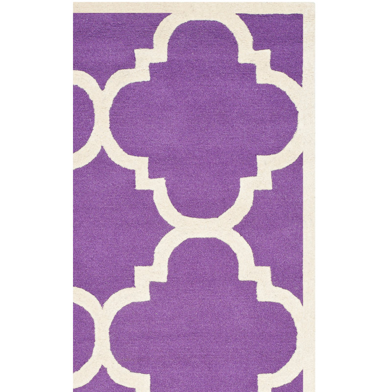 Cannen Hand Tufted Wool Geometric Rug, Rectangle 2'6" x 4'