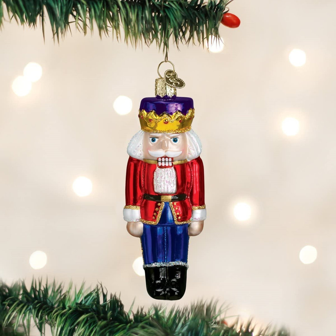 4.75'' Glass Nutcrackers Hanging Figurine Ornament Three Posts™
