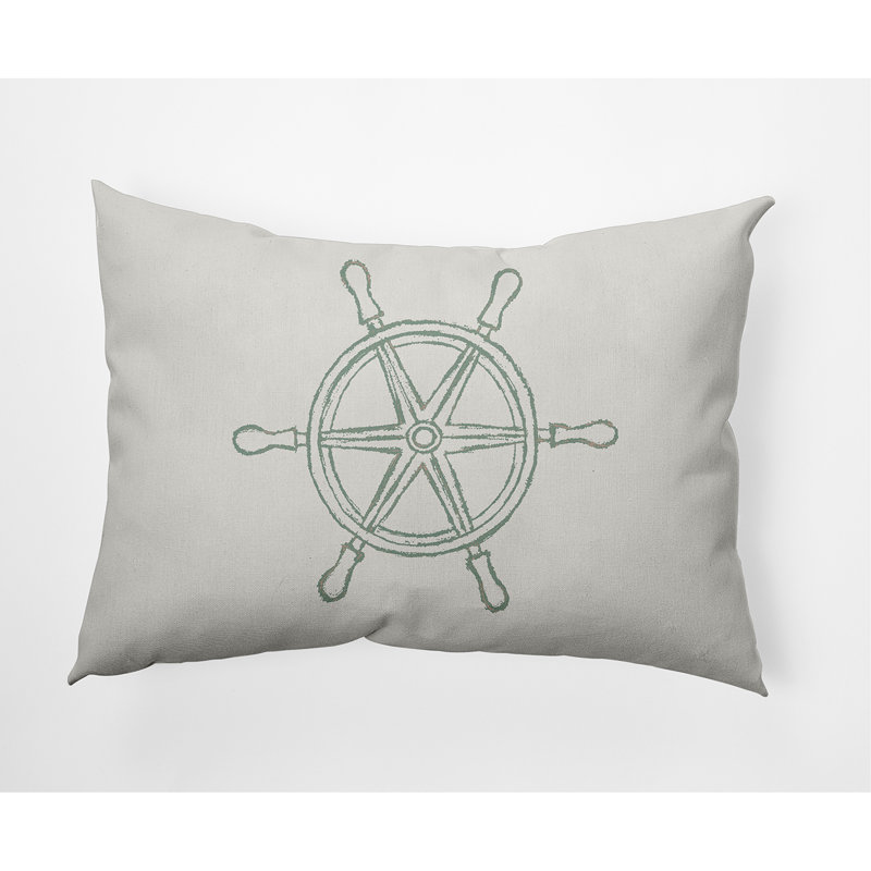 Coussin Nantucket, Sauge, 14 po x 20 po