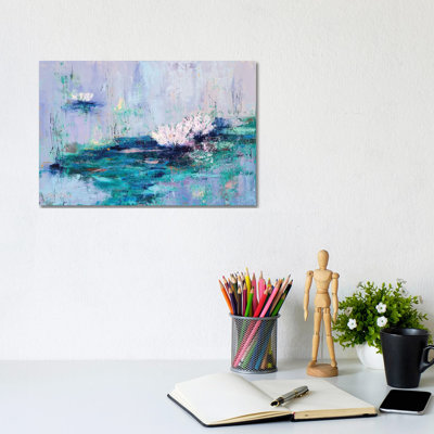 Nymphéas par Olena Bogatska - Giclée sur toile tendue avec châssis