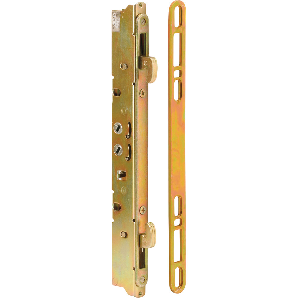 Prime-Line 9-7/8 in. Steel, Multi-Point Door Lock and Keeper with 45 ...
