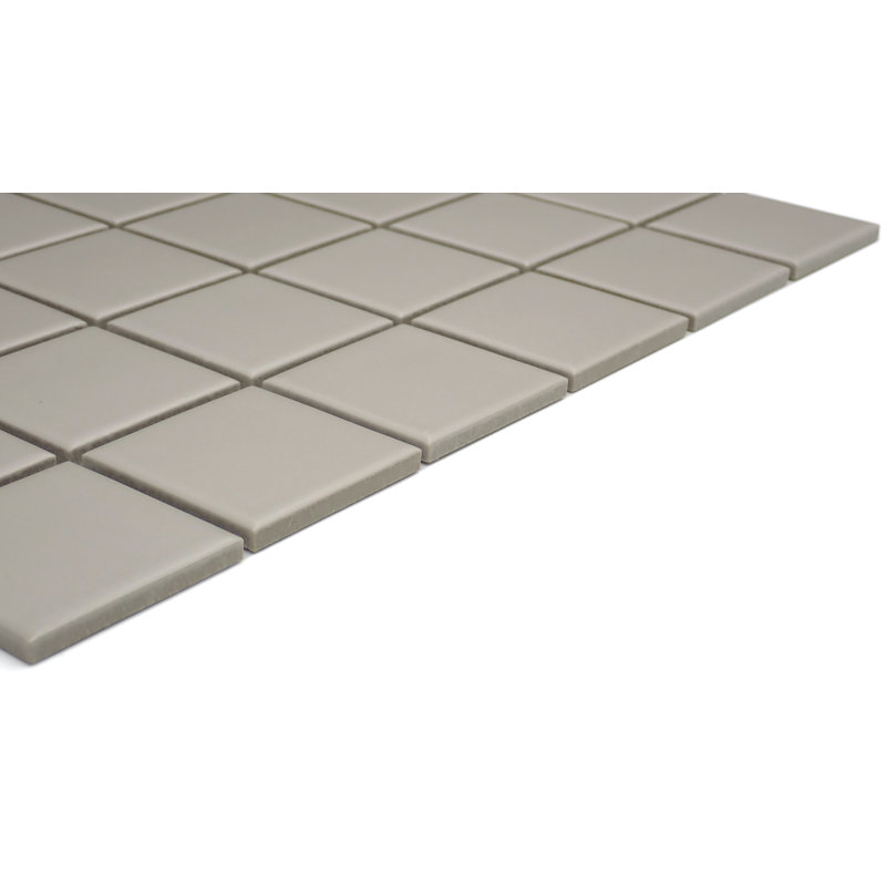 Catch 12 x 12 Ceramic Mosaic Sheet, Fawn