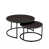 Plateau brun foncé / base noire