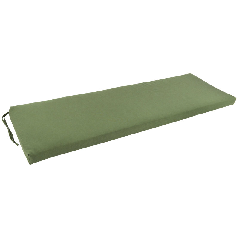 Outdoor 3'' Bench Seat Cushion, Sage