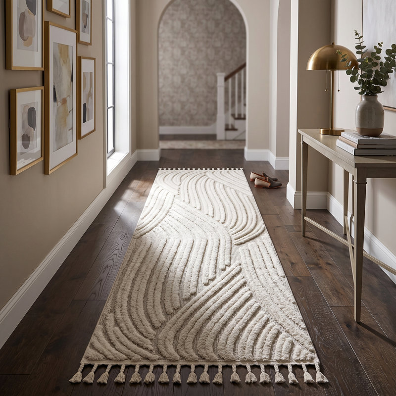 Tapis à poils longs Ruprecht, Tapis de couloir 2 pi 7 po x 8 pi