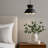 Wry Lighting Integrated LED Pendant in Sand Black and Chrome shade-1738245580-1738245582