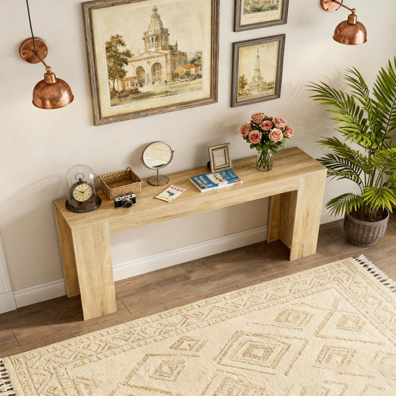 62.99-inch Console Table, Oak