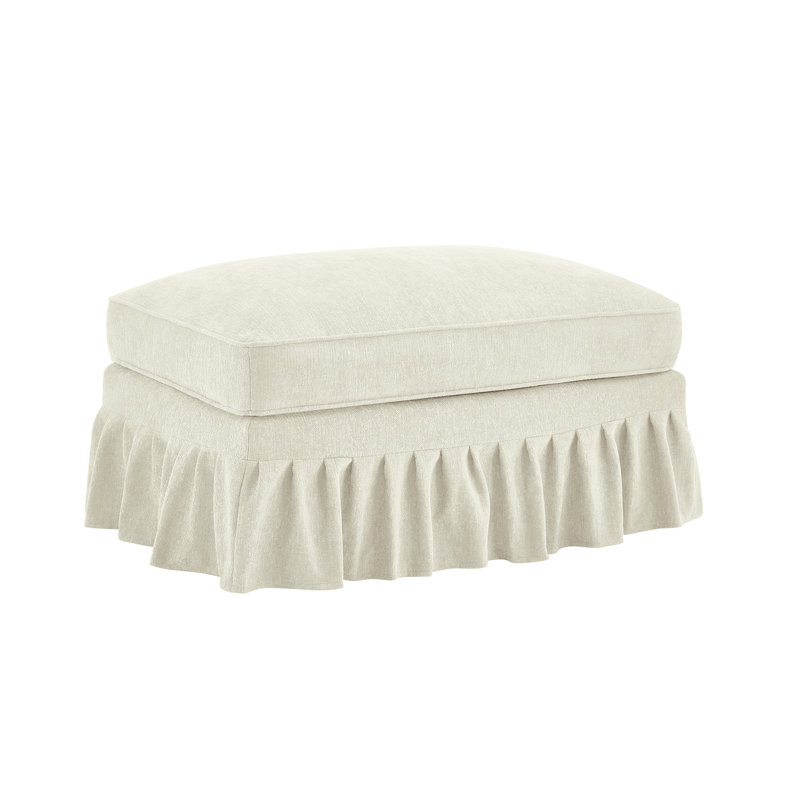 Repose-pieds - Chenille, Beige