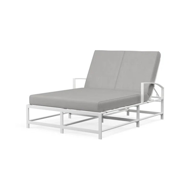 Bristol Double Chaise, Canvas Granite Sunbrella®