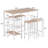 4 - Person Four Leg Dining Set-2024291878-2024291929-2024291928