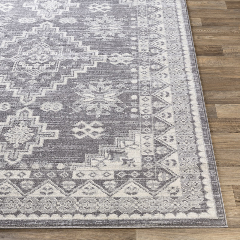 Tapis rayé Herrod, Rectangle 6 pi 7 po x 9 pi