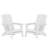  Folding Adirondack Chairs Weather-Resistant HDPE Outdoor Firepit Chairs With Cup Holder-630894791