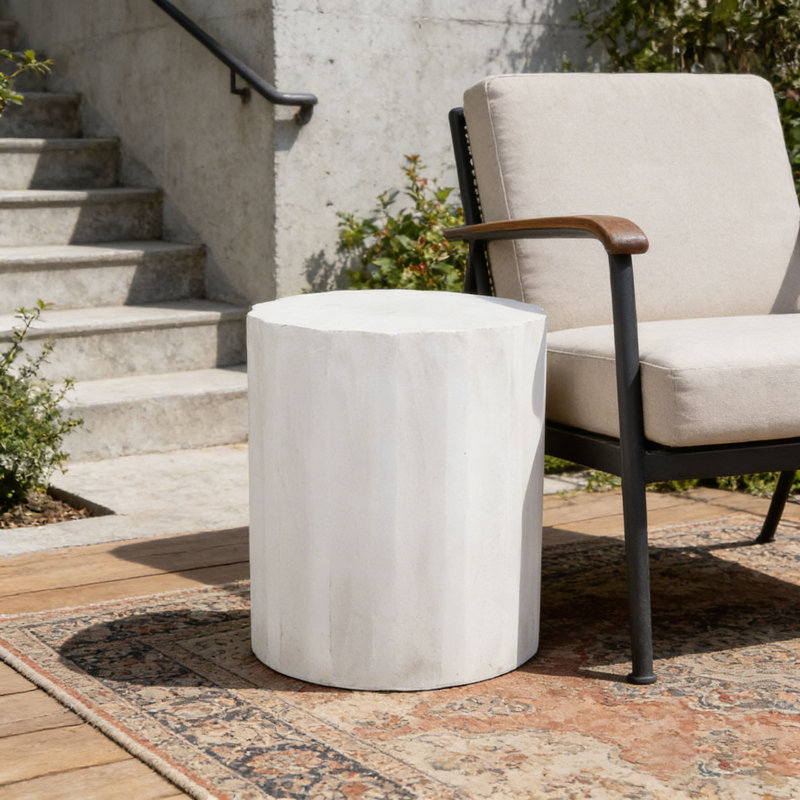 Outdoor LightWeight Concrete Side Table