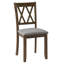 Ensemble de table de salle à manger élégant en bois 6 pièces avec 4 chaises et un banc-968618777-968618781-968618782