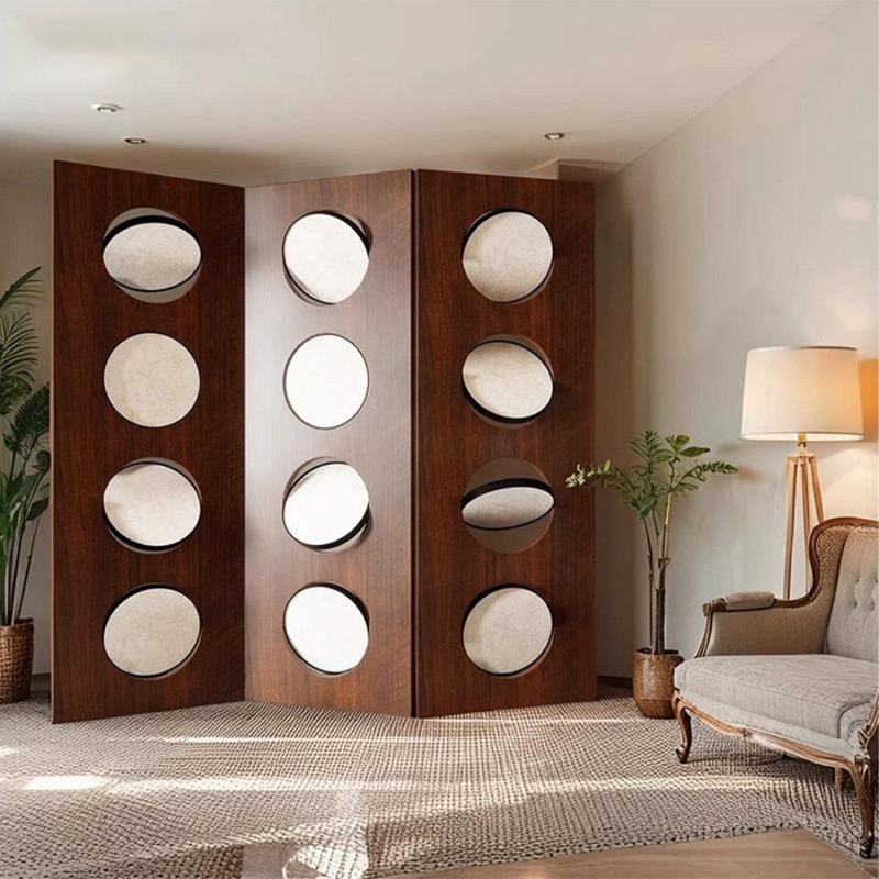 Cloison 3 pièces 3 panneaux, H 74,8 po x l 59,06 po x P 1,97 po