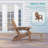 Folding Adirondack Chair with Retractable Ottoman & Cup Holder, 3-Position Adjustable for Patio, All-Weather Outdoor Seating-606077778