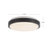 Cohlette 12-in Black dimmable LED Flush Mount-124959461