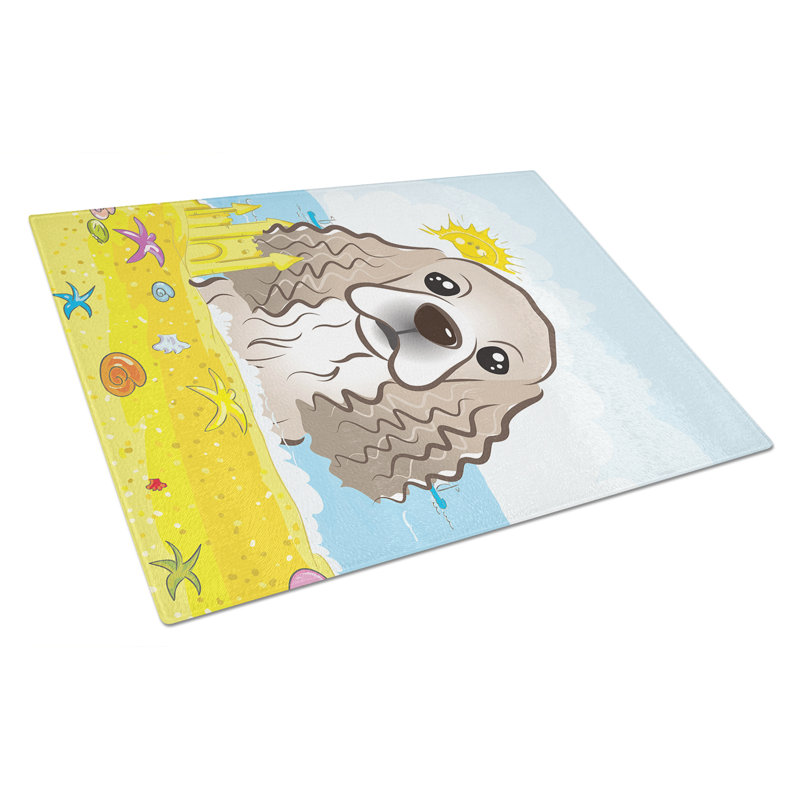 Planche à découper en verre trempé d’été caroline, Épagneul cocker