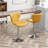 Ellston Upholstered Adjustable Swivel Barstools In Yellow, Set Of 2-1539713584
