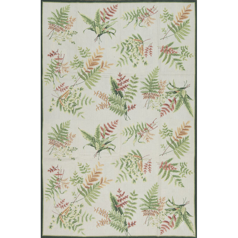 Gros Point Needlepoint Flatweave Wool Area Rug