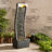 Barcot 38.58" Modern Curved Waterfall Fountain with LED Lights-1432217110
