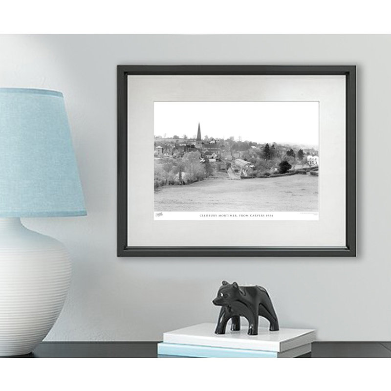 Cleobury Mortimer, From Carvers 1954 by Francis Frith - Single Picture Frame Print, 45cm H x 60cm W x 2.3cm D