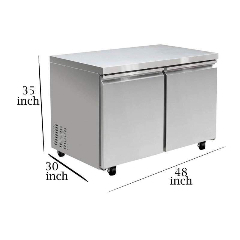 Cooler Depot 12 Cubic Feet Undercounter & Worktop Freezer - 48''