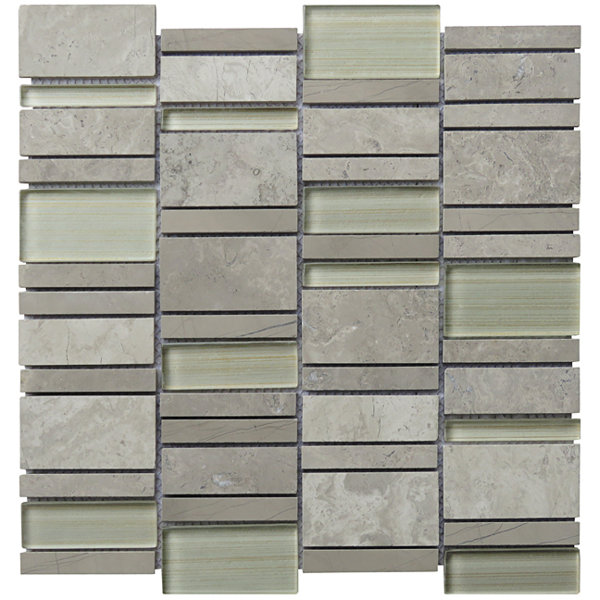 Gray Limestone Blend Random Sized Limestone Random Mosaic Wall Tile