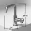 Robinet pour salle de bain à un trou à poignée simple H 9 po Cass-61564704