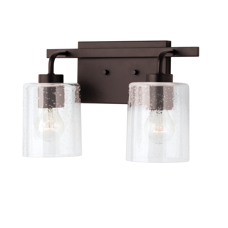 Éclairage pour salle de bain 2 lumières à intensité variable Greyson, Bronze