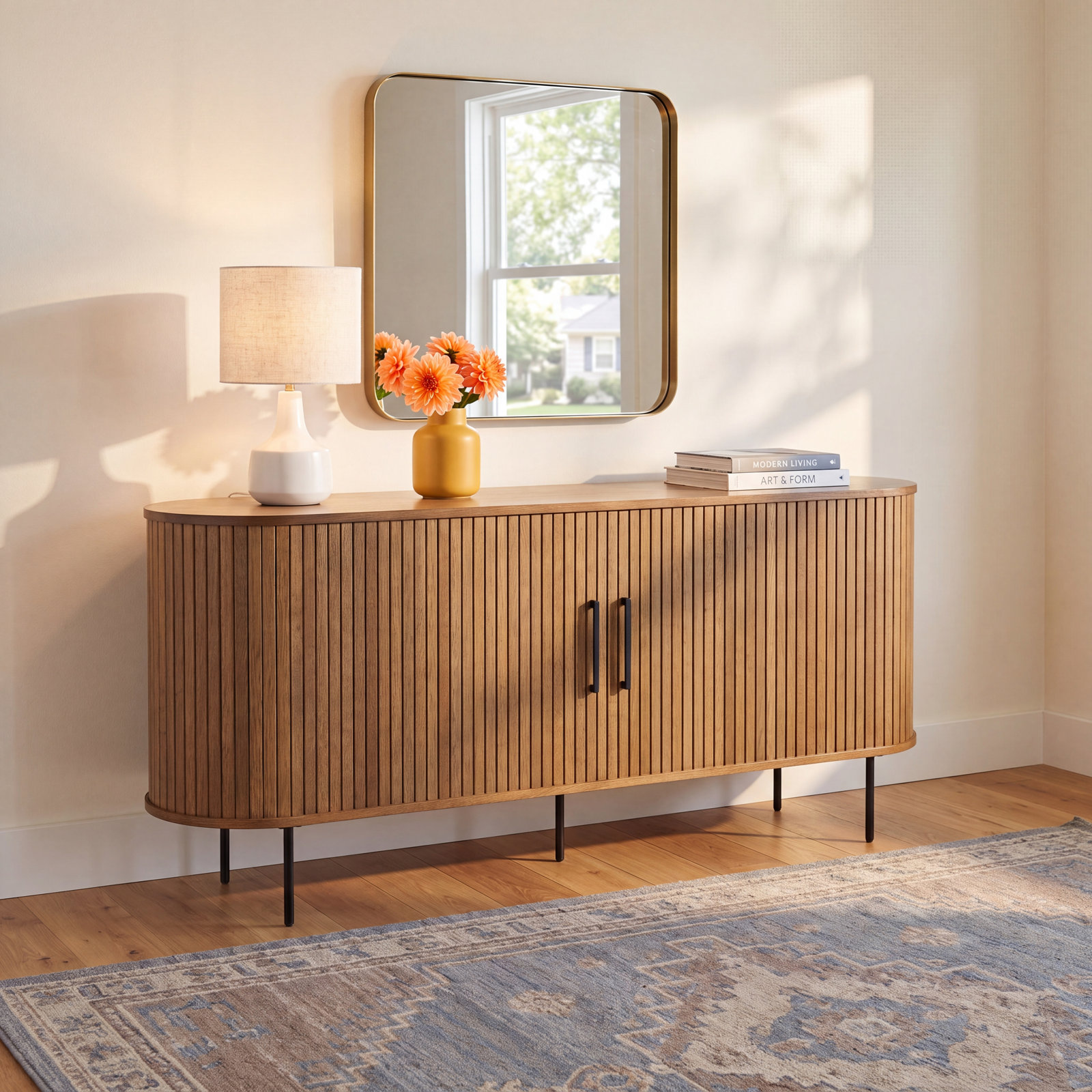 Iris 71'' Sideboard, Natural Oak