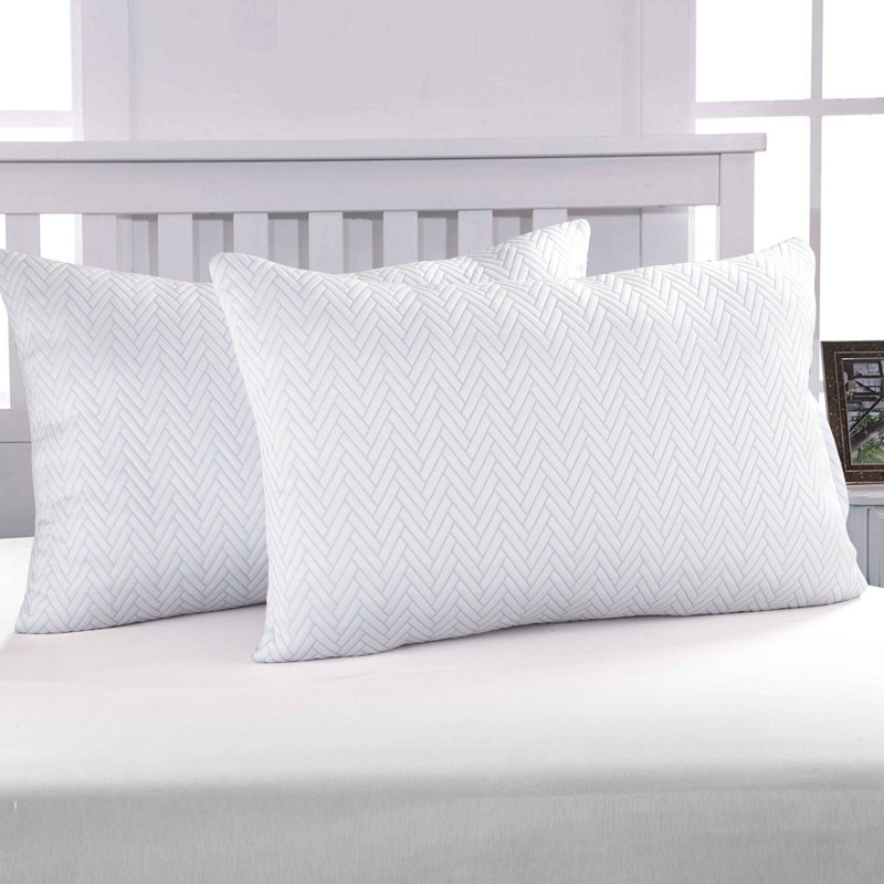 2 Pack Cooling Down Alternative Pillow Set, King