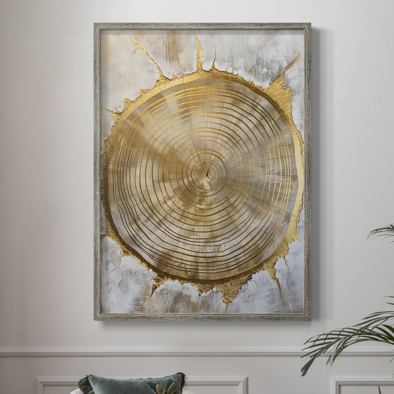 ABSTRACT Series CLxxvII, reproduction encadrée - bois massif, H 30 po x l 24 po
