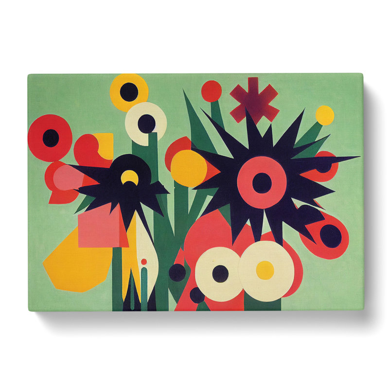Boundless Abstract Flowers - Wrapped Canvas, 50cm H x 76cm W x 3cm D