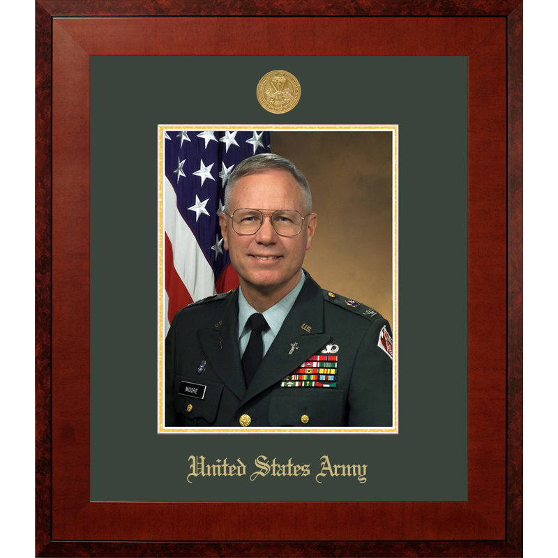 Army Portrait Honors Picture Frame