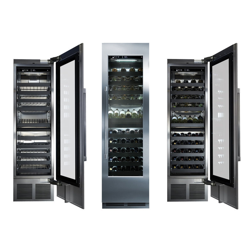 86 Bottle Dual Zone Built-in Wine Refrigerator, Right Handed